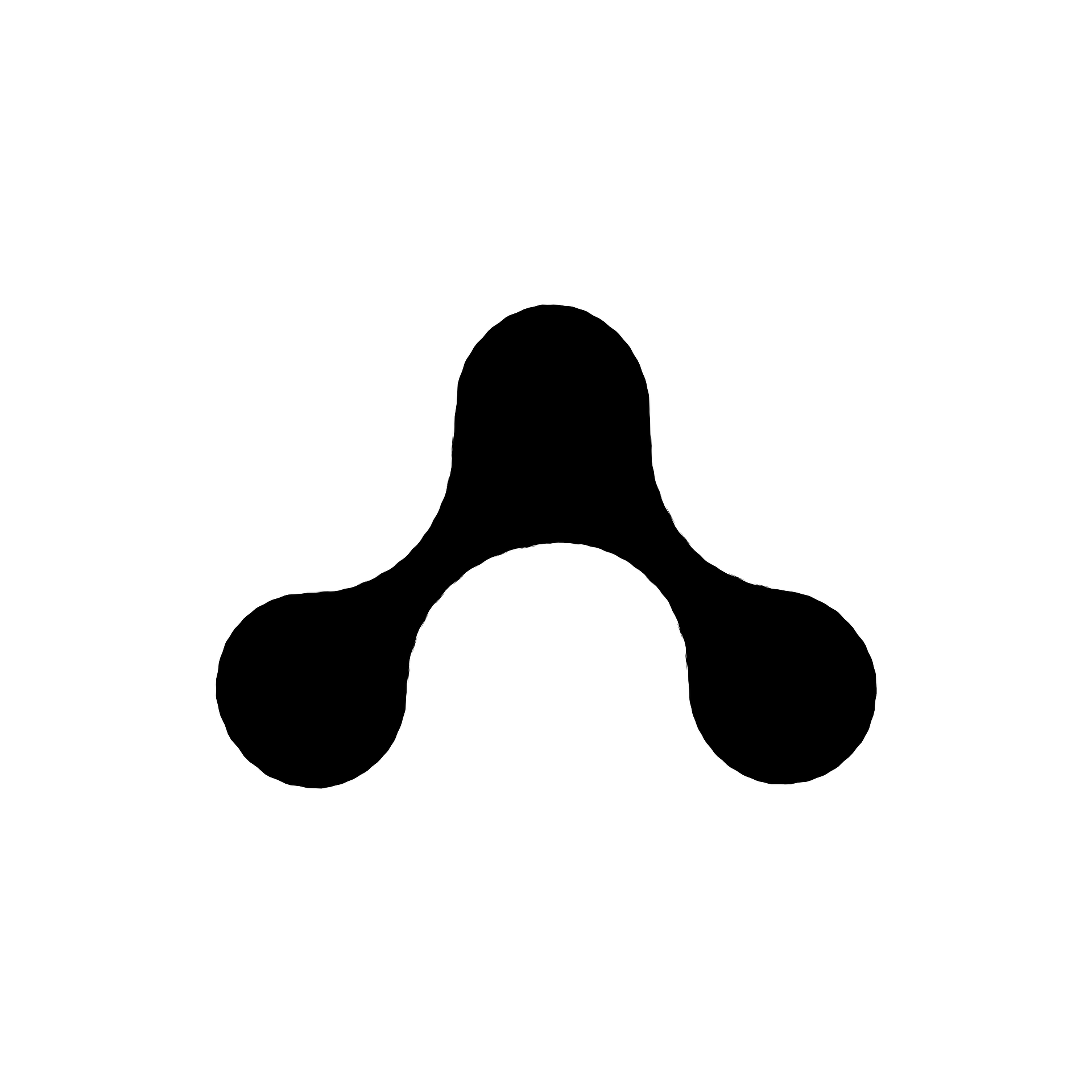 Zwart logo op wit