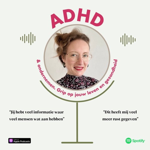 Cover van Bernadette over ADHD, voeding en ondernemen