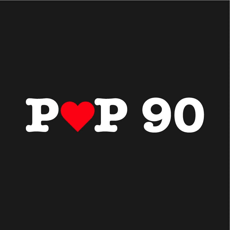 Pop90 radiozender logo — afspelen.nl
