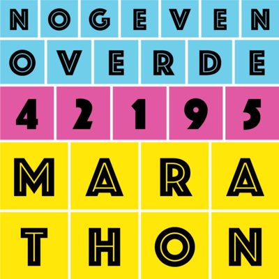 Cover van Nog even over de marathon
